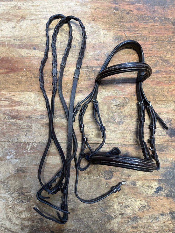 SHIRES Pony sized Shires fancy stitch bridle