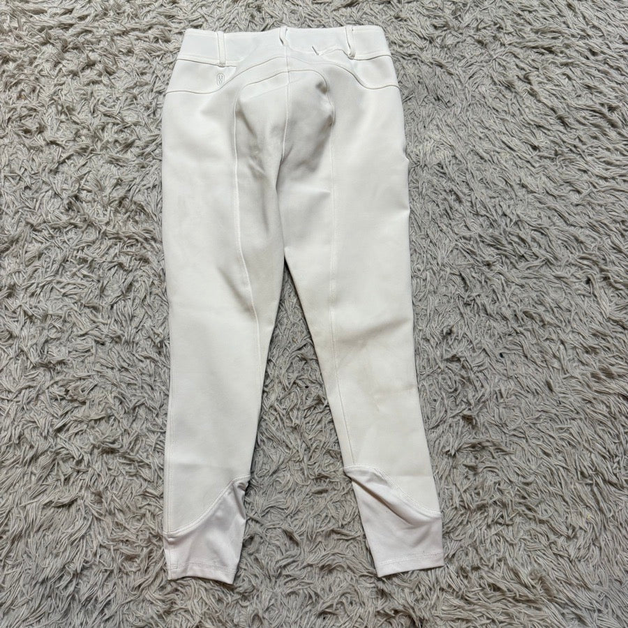 Women’s Size 26 White Weather Or Not Stay Dry Horseback Riding Breeches