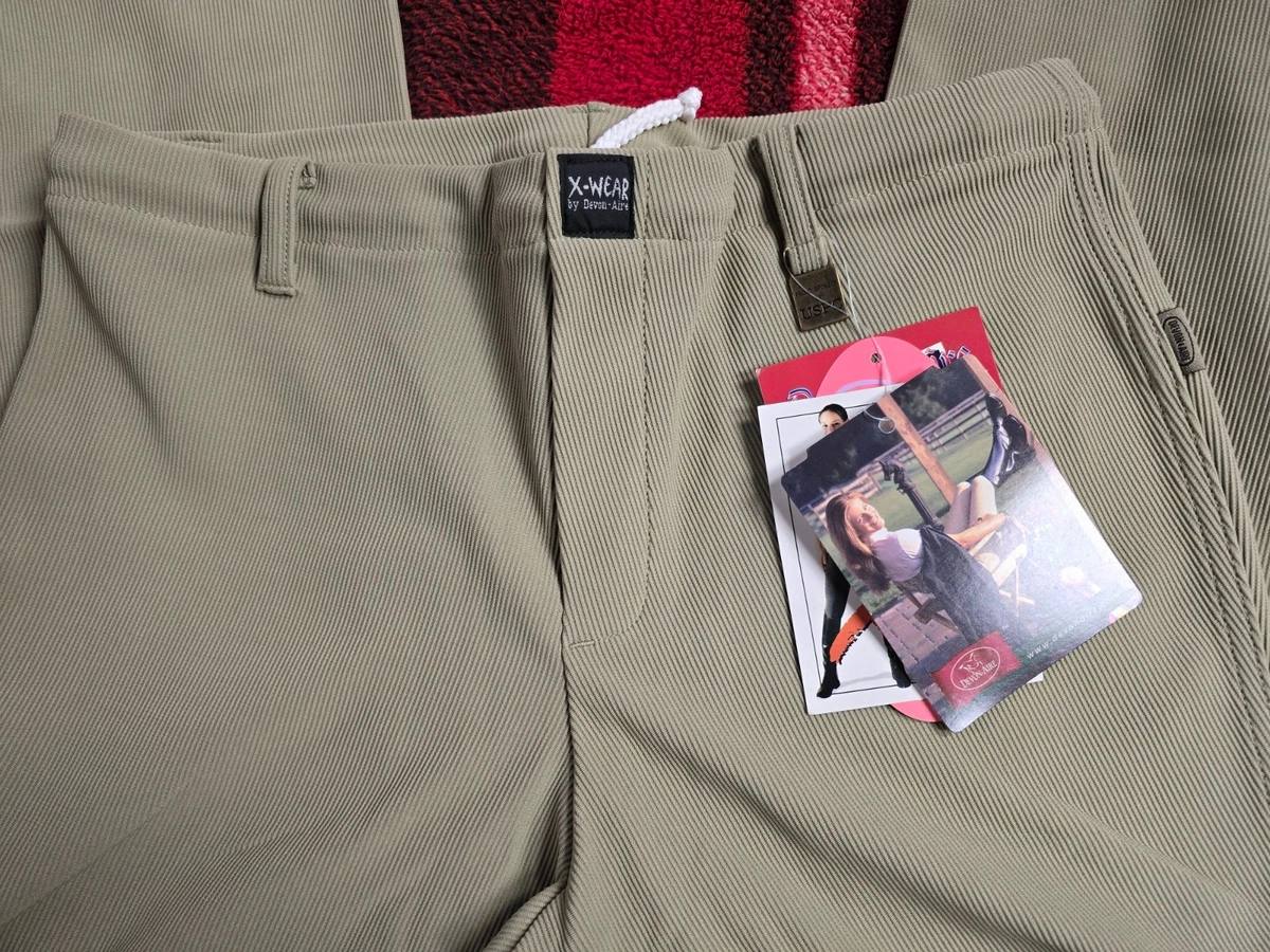 NWT Devon Aire 507 All-Pro Low Rise Pull-On Breeches - XL Khaki Green (8)