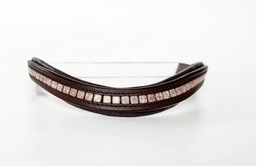 OTHER Rose Gold Beaded Browband (2)