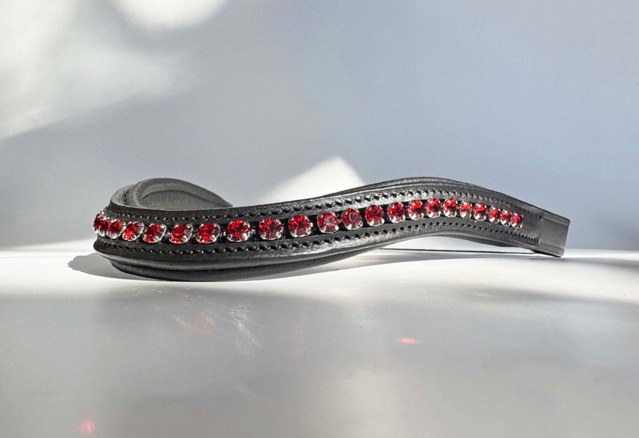 OTHER Red Crystal Browband COB
