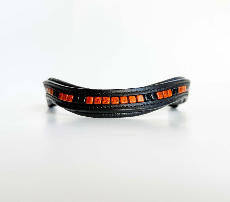 Other Black & Orange Halloween Beaded Browband